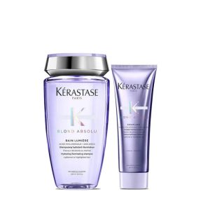 Kit Shampoo e Condicionador para Cabelos Loiros Kérastase Blond Absolu